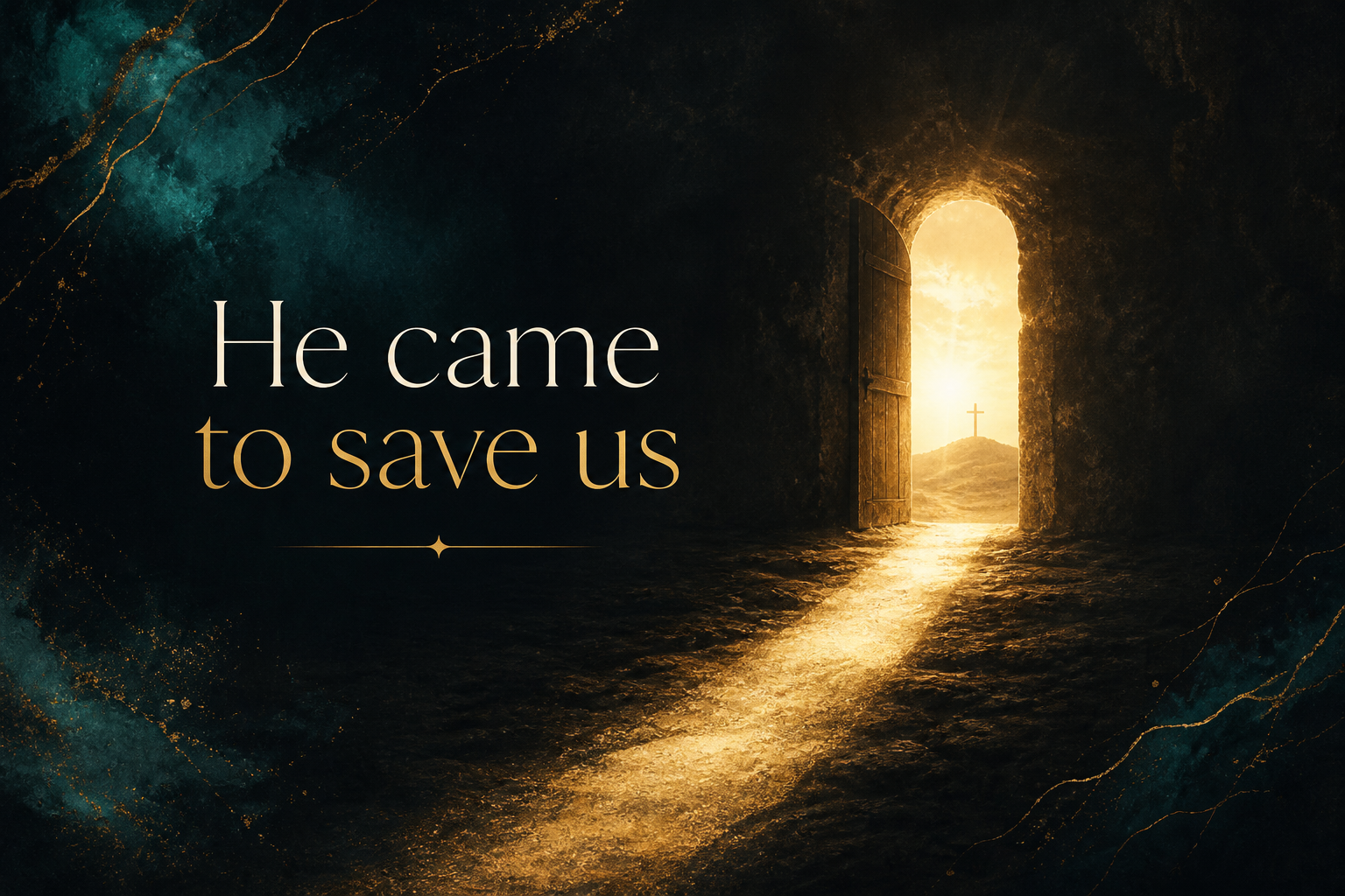 Cover art for He came to save us